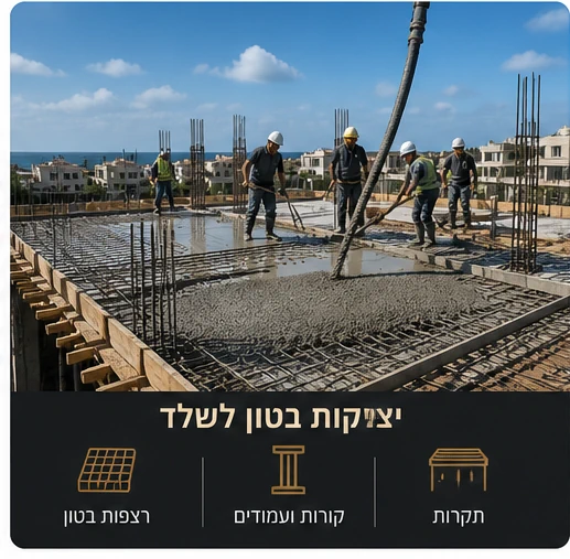 יציקות בטון לשלד
